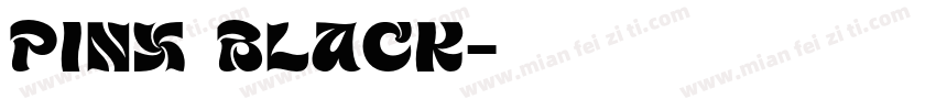 pinx Black字体转换